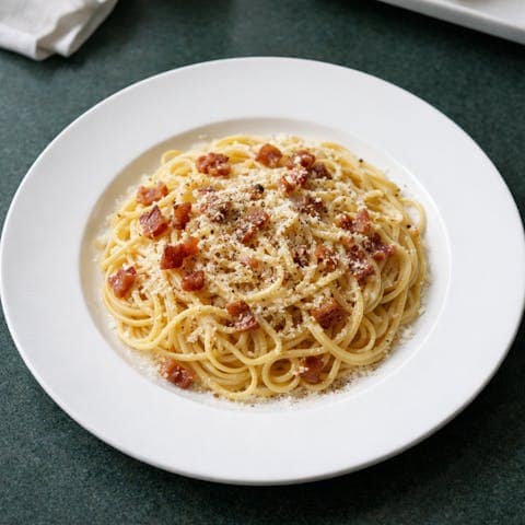 Mì Ý sốt kem bacon